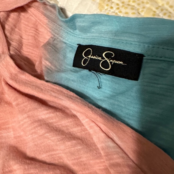 Jessica Simpson Pink and Blue Short Sleeve Tee - Picture 3 of 8